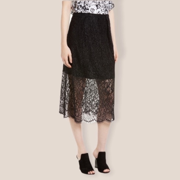 LEWIT Lace Midi Skirt - Picture 1 of 10